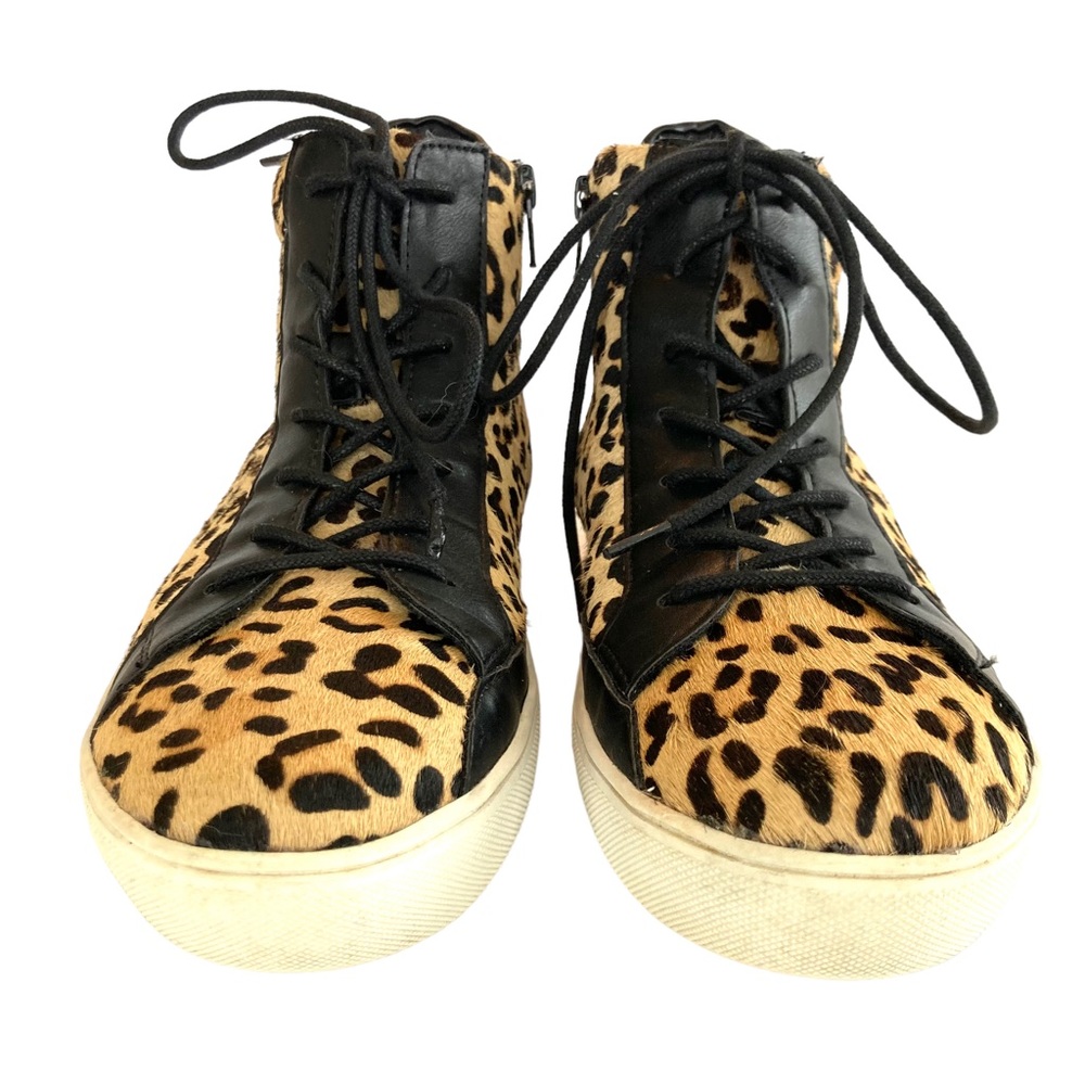 Coconuts by Matisse Women's Skylark leopard print high top sneaker, Sz 7.5 - Picture 9 of 14